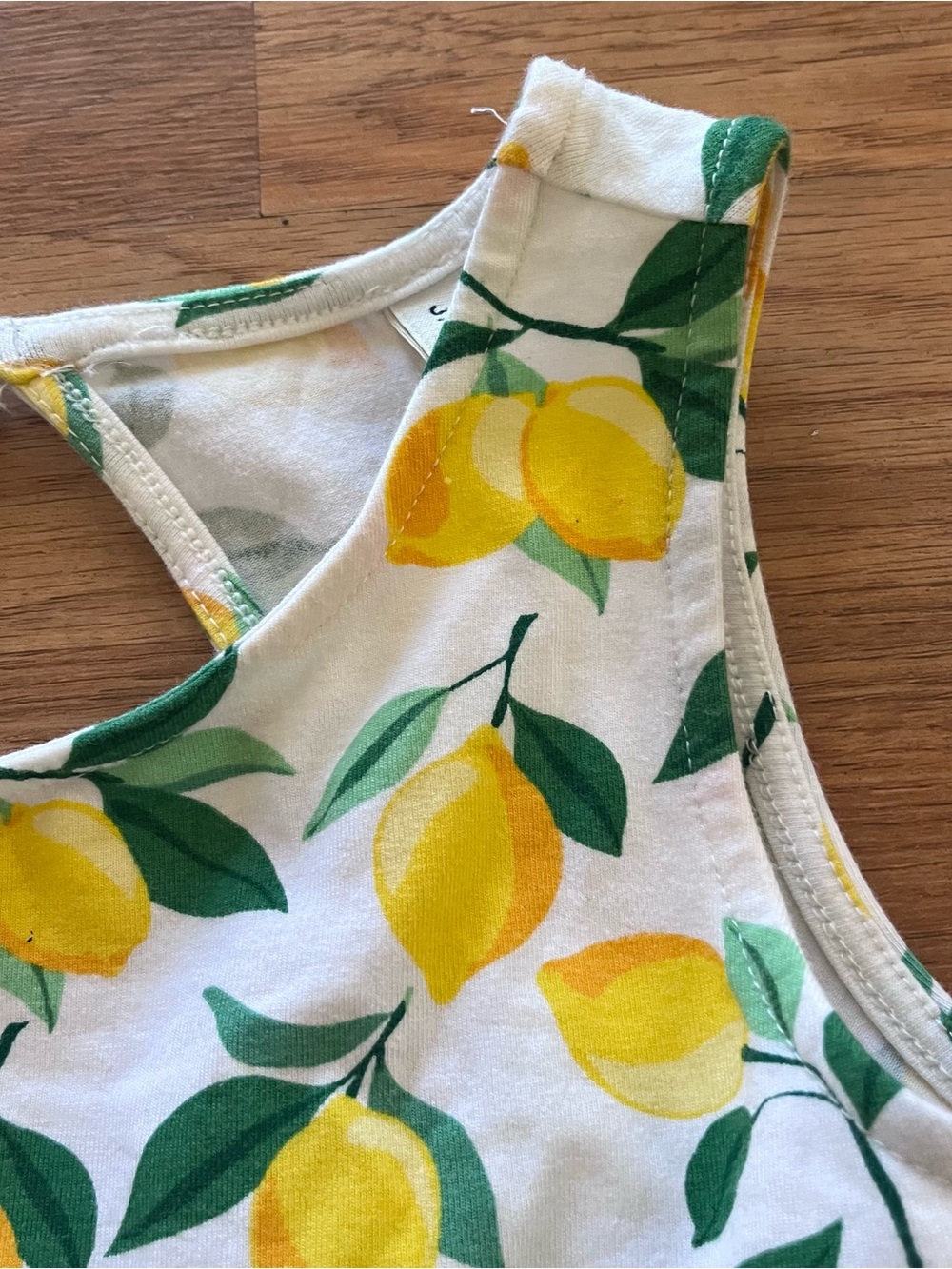 Janie and Jack White Lemon Print Sundress with Yellow and Green - Picture 4 of 7